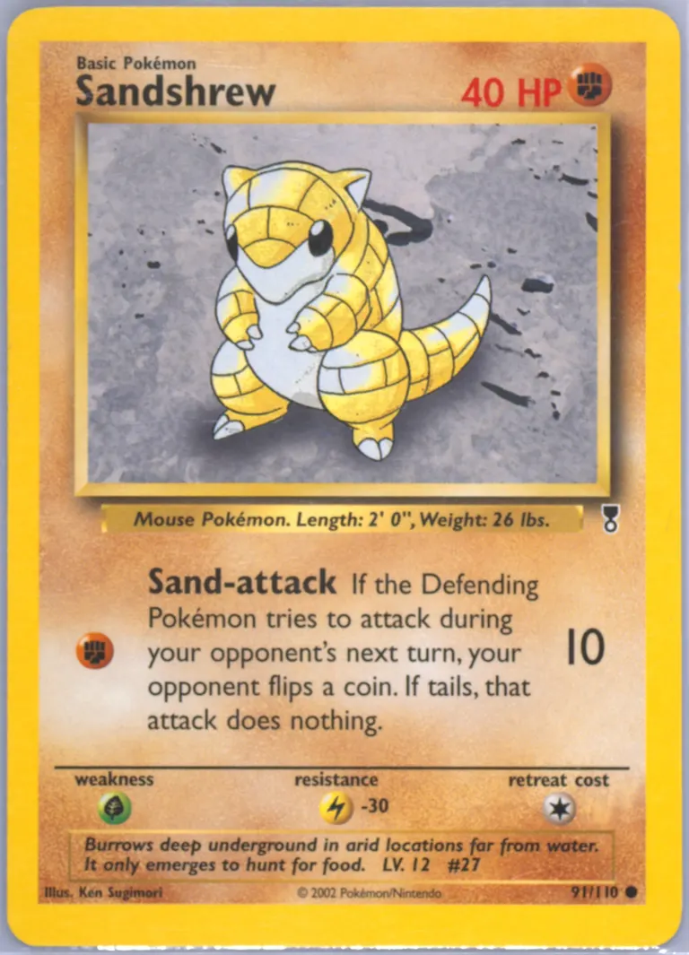 Sandshrew card photo