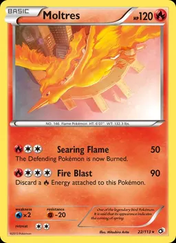 Moltres card photo
