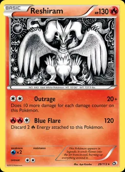 Reshiram card photo