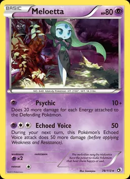 Meloetta card photo