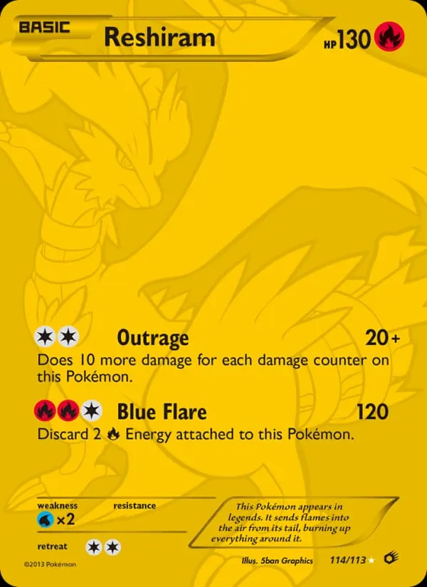 Reshiram card photo