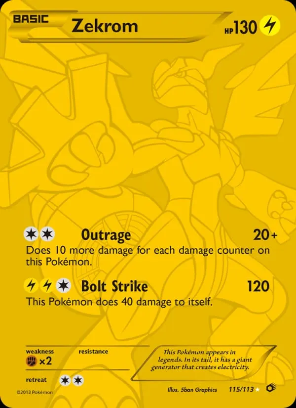 Zekrom card photo