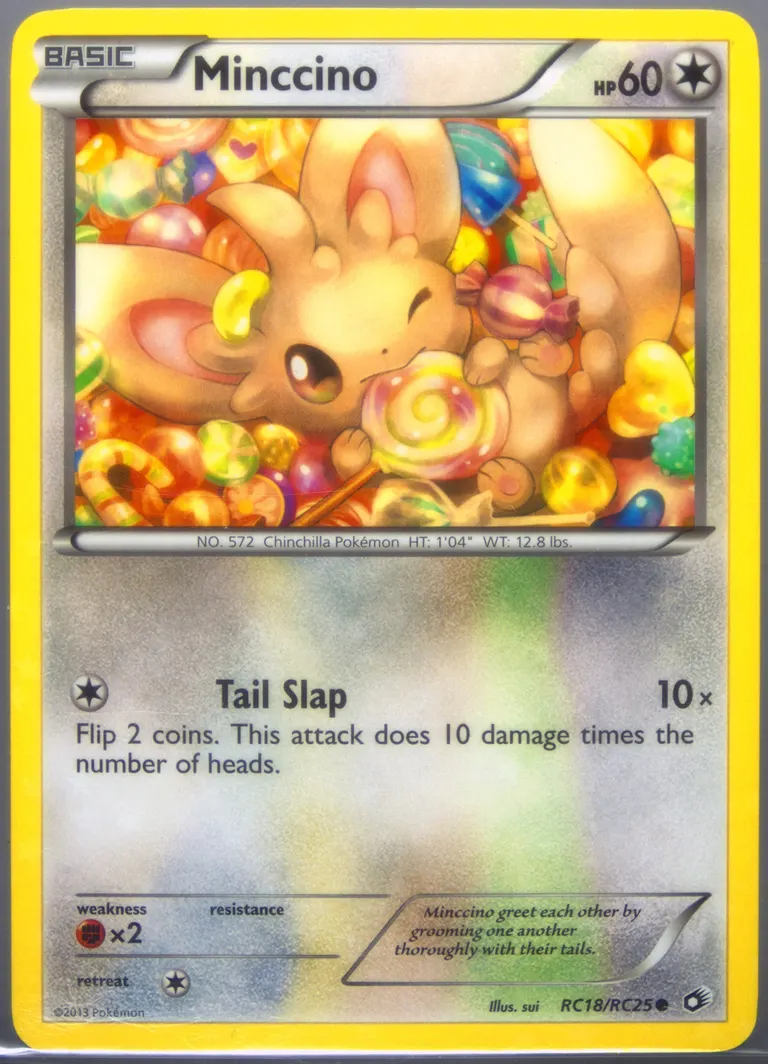 Minccino #RC18, Black & White - Legendary Treasures