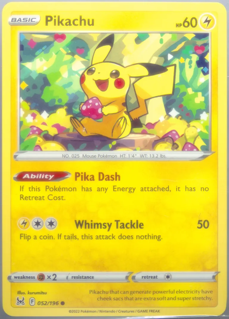 Pikachu card photo