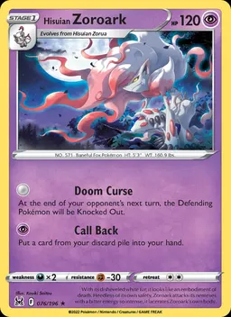 Hisuian Zoroark #76