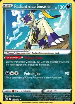 Radiant Hisuian Sneasler card photo