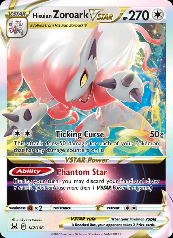 Hisuian Zoroark VSTAR card photo