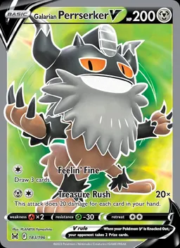 Galarian Perrserker V card photo