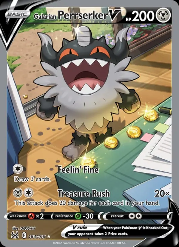Galarian Perrserker V card photo