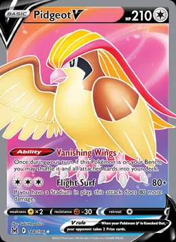 Pidgeot V card photo