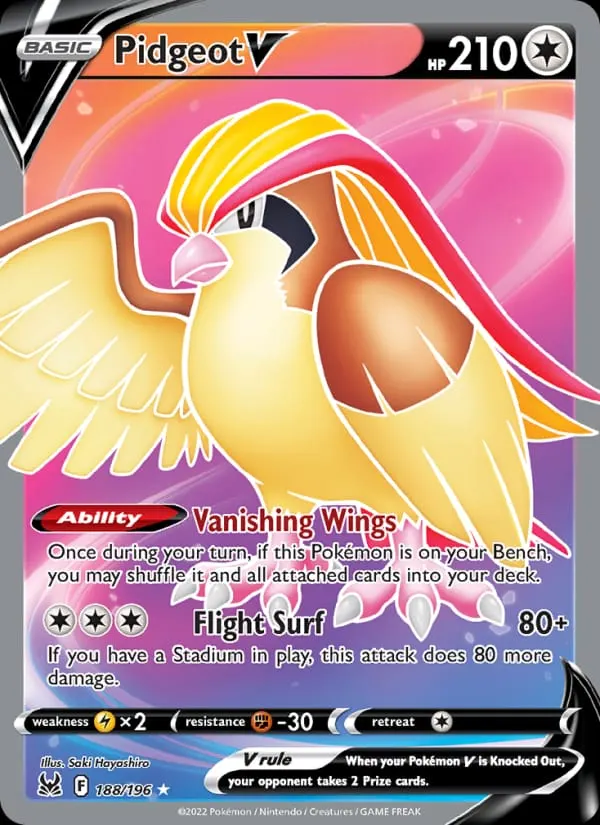 Pidgeot V card photo