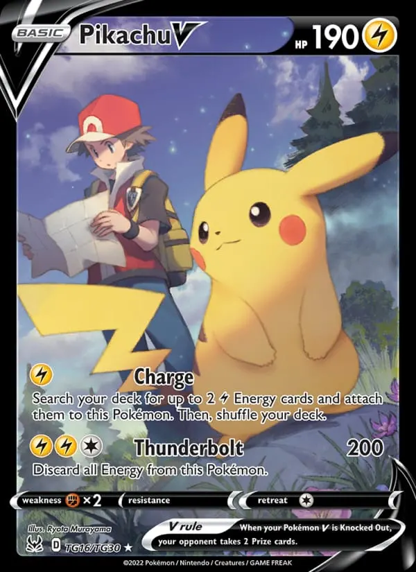 Pikachu V card photo