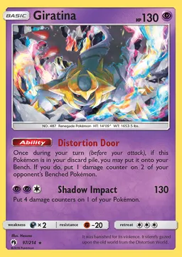 Giratina card photo
