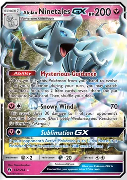 Alolan Ninetales GX #132