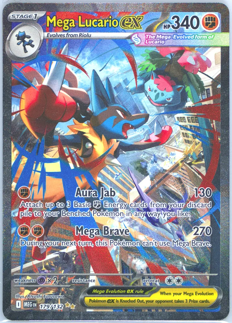 Mega Lucario ex card photo