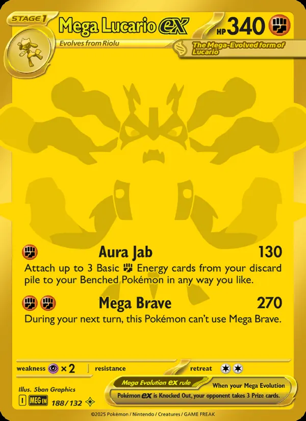 Mega Lucario ex card photo