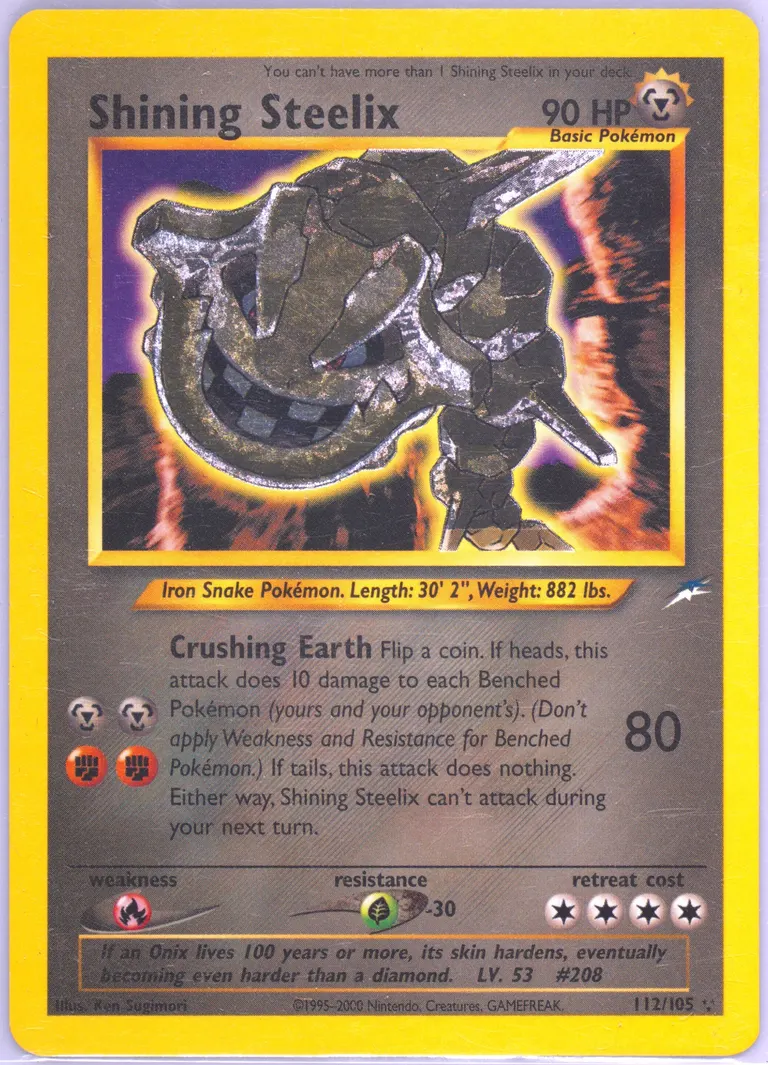 Shining Steelix #112, Neo Destiny