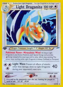 Light Dragonite card photo