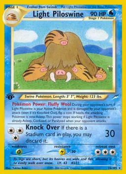 Light Piloswine card photo
