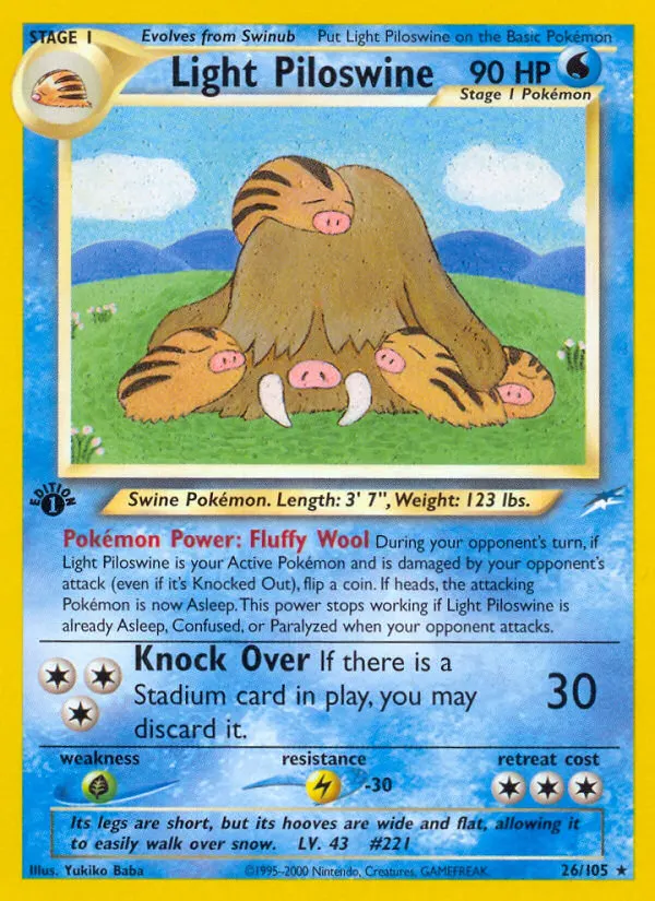 Light Piloswine card photo