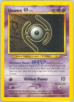 Unown [H] #28