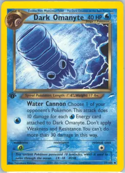 Dark Omanyte card photo