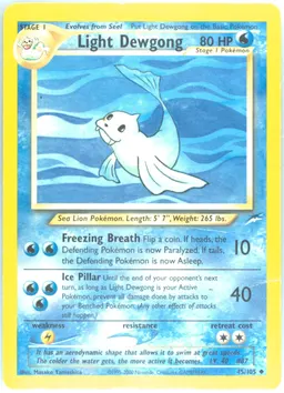 Light Dewgong card photo