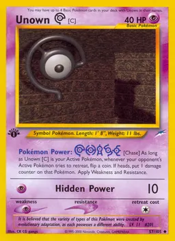 Unown [C] card photo