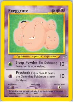Exeggcute card photo