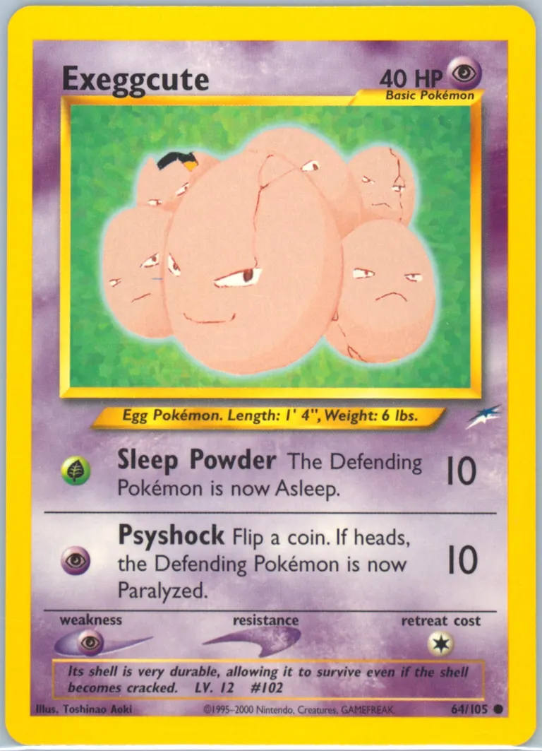 Exeggcute card photo
