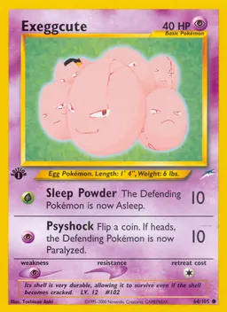 Exeggcute card photo