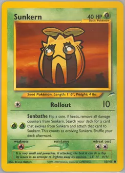 Sunkern card photo