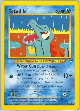 Totodile card photo