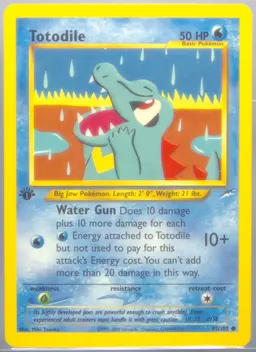 Totodile card photo