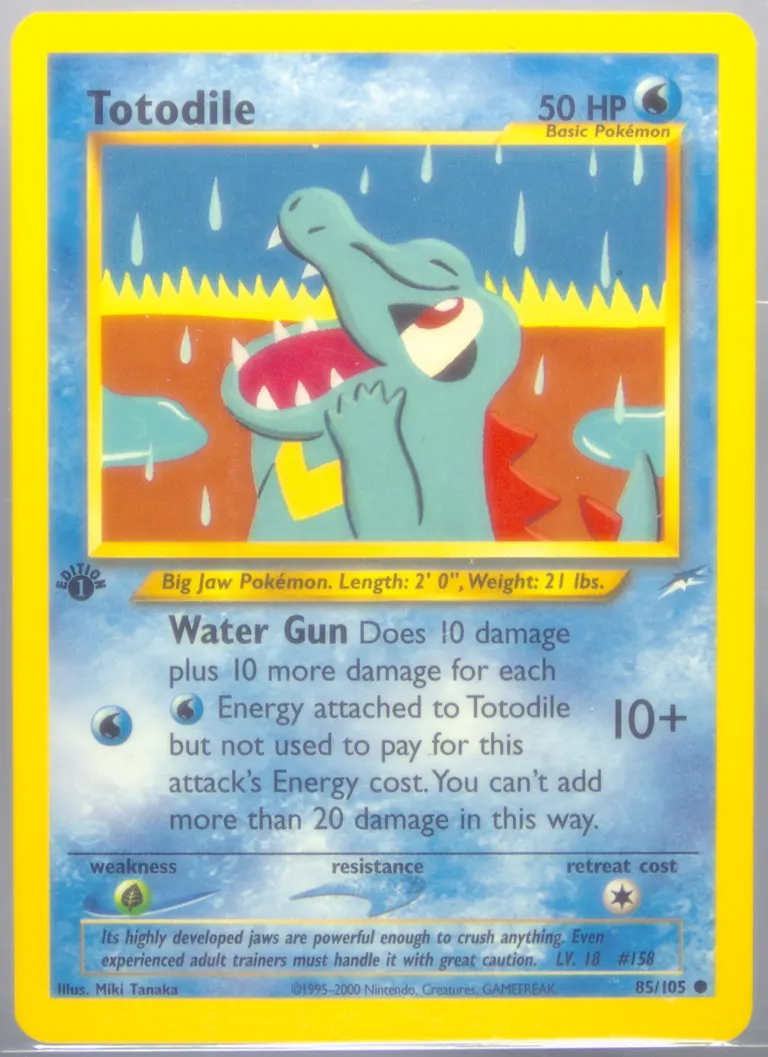 Totodile card photo
