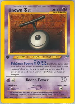 Unown [T] card photo