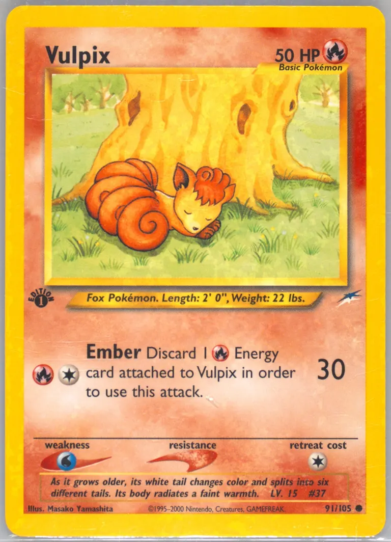 Vulpix card photo