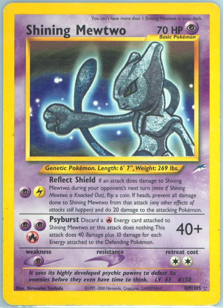 Shining Mewtwo card photo