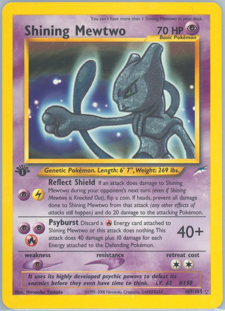 Shining Mewtwo card photo