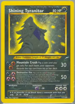 Shining Tyranitar card scan