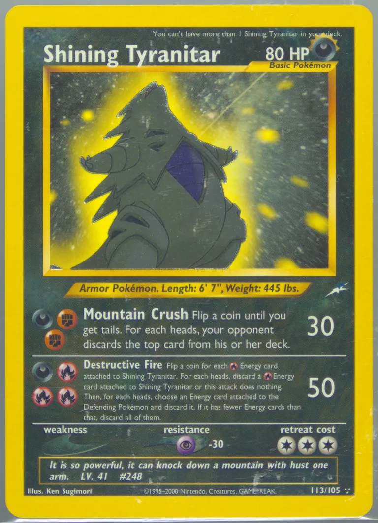 Shining Tyranitar card photo
