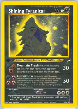 Shining Tyranitar #113
