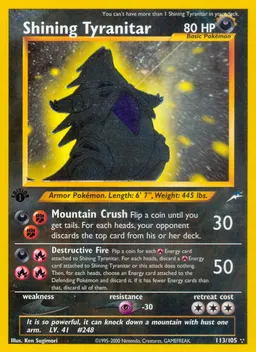 Shining Tyranitar card photo
