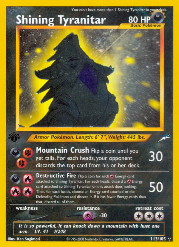 Shining Tyranitar card photo