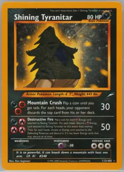 Shining Tyranitar #113
