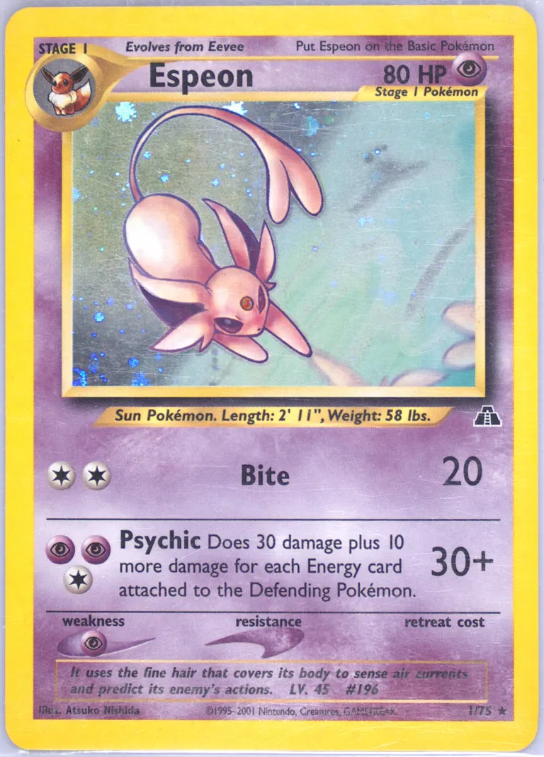 Espeon card photo