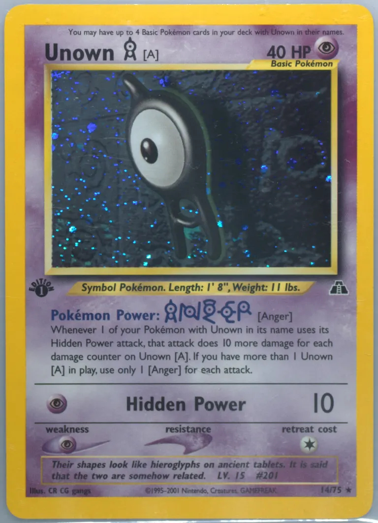 Unown [A] card photo