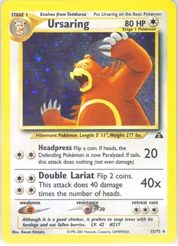Ursaring card photo