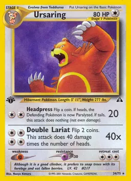 Ursaring card photo