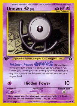 Unown [U] card photo